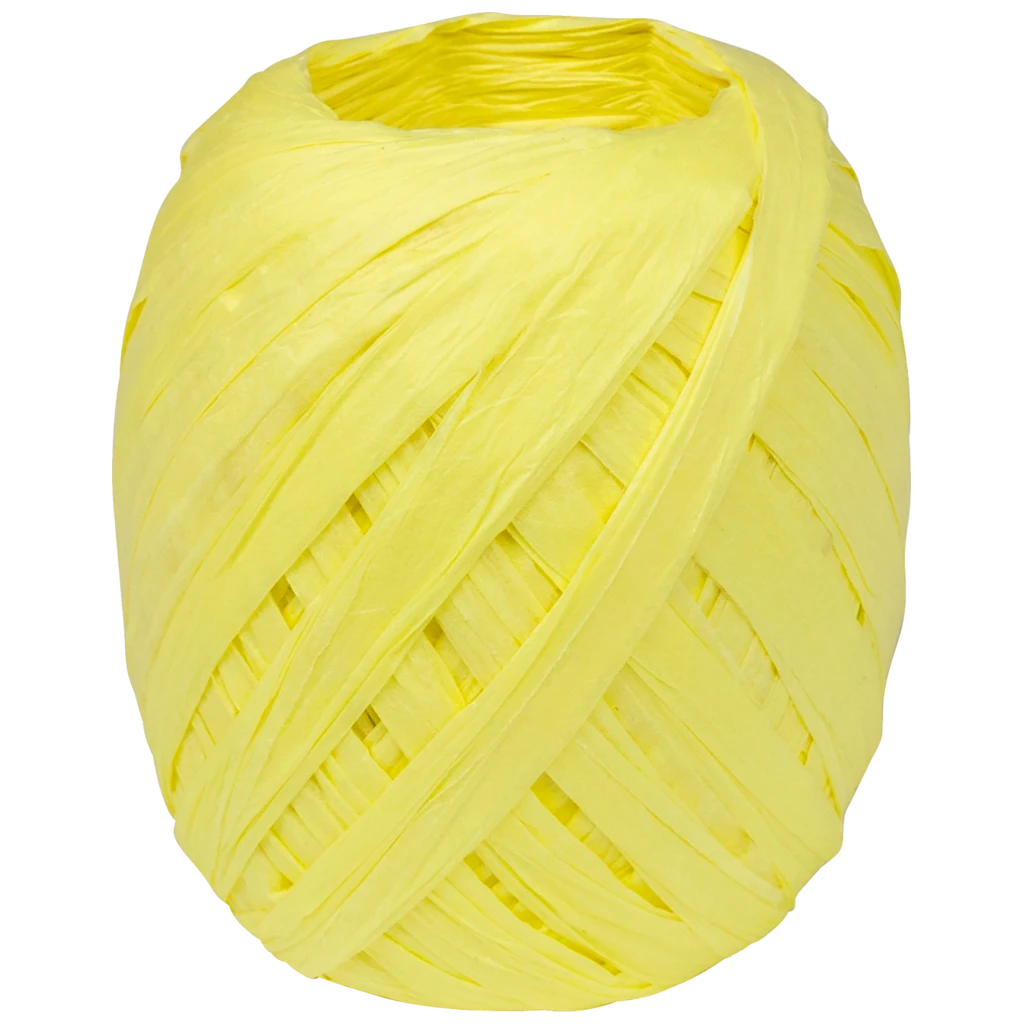 Rubans cadeaux | papier, 7 mm × 30 m, jaune