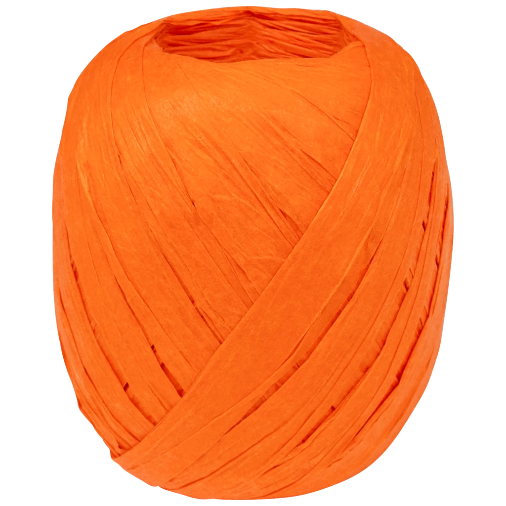 Gift Ribbons | paper, 7 mm × 30 m, orange