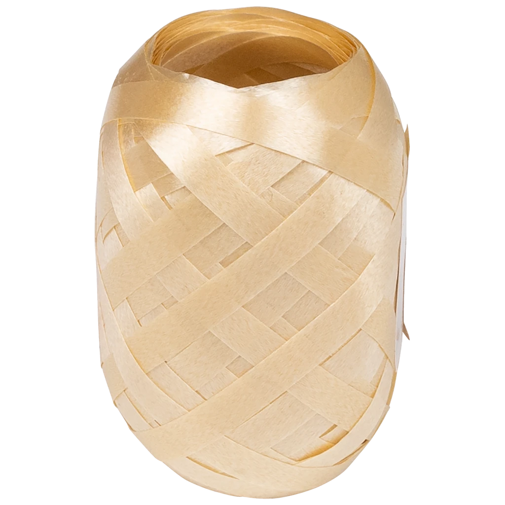 Ruban cadeau | polypropylène, 5 mm × 20 m, marron clair
