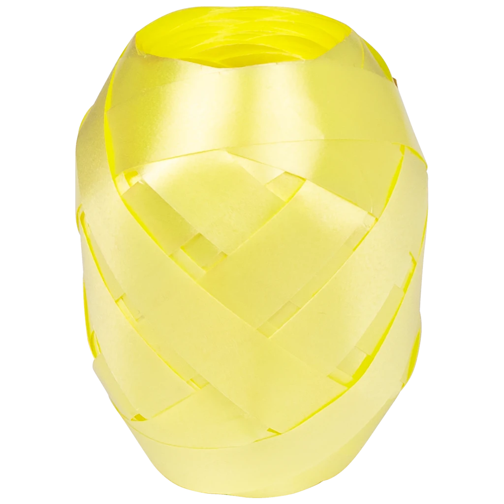 Ruban cadeau | polypropylène, 10 mm × 30 m, jaune