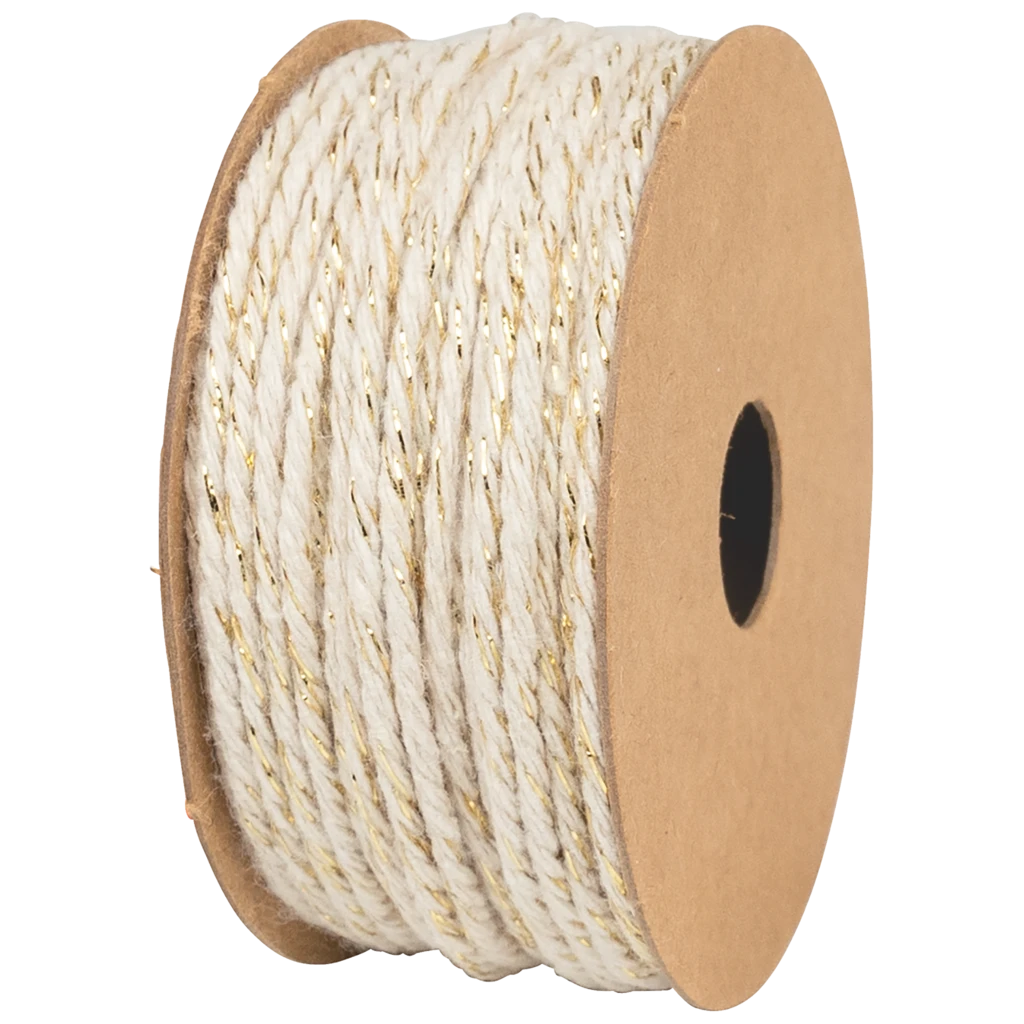 Gift Ribbons | cotton, 2 mm × 10 m, beige